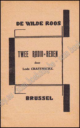 Picture of De Wilde Roos. Jrg 7, Nr. 10 , october 1929. Twee Radio-Reden