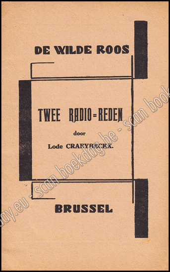 Afbeeldingen van De Wilde Roos. Jrg 7, Nr. 10 , october 1929. Twee Radio-Reden