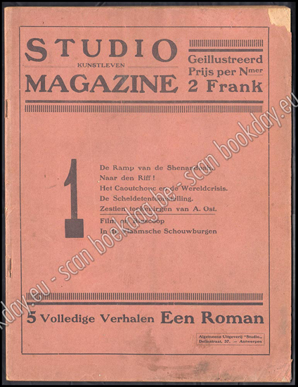Picture of Studio-magazine : kunstleven. Jrg 1, Nr. 1, 1 October 1925. Oa Alfred Ost