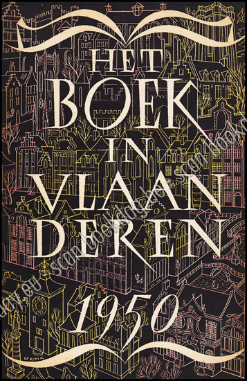 Image de Het boek in Vlaanderen 1950. [19e jaarboek] Omslag Lucien De Roeck