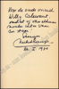 Afbeeldingen van The Coming of Joachim Stiller. Handwritten dedication, signed and dated