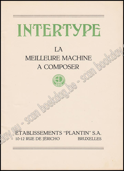 Afbeeldingen van Intertype - La meilleure machine a composer