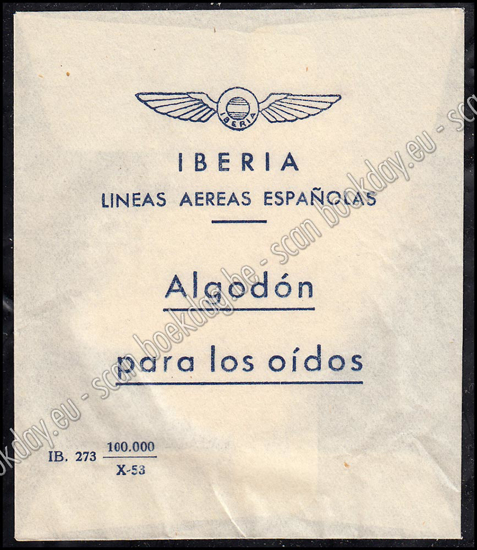 Picture of IBERIA LINEAS AEREAS ESPAÑOLAS Algodón para los oidos