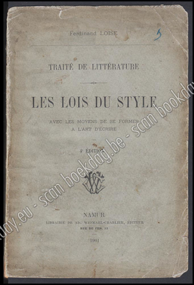 Image de Traité de littérature: Les lois du style avec les moyens de se former à l'art d'écrire
