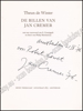 Picture of Signed. De Billen van Jan Cremer. Met handgeschreven opdracht van Jan