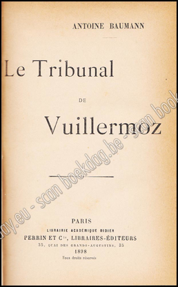 Picture of Le Tribunal de Vuillermoz. Signed