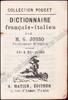 Picture of 4 Dictionnaires Poucet: Français-Allemand/Français-Italien/Français-Espagnol/ Espagnol-Français. In bronze bookstand