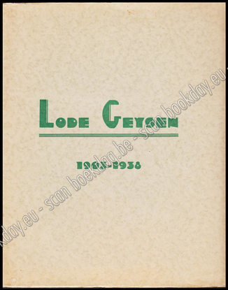 Picture of Lode Geysen 1903-1938. Herdenkingsalbum