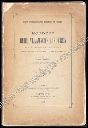 Afbeeldingen van Honderd oude Vlaamsche liederen met woorden en zangwijzen