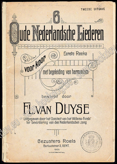 Picture of 6 Oude Nederlandsche liederen voor koor met begeleiding van harmonium