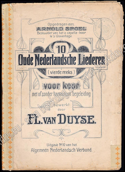 Image de 10 Oude Nederlandsche liederen (vierde reeks) voor koor met of zonder harmonium begeleiding