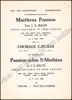 Afbeeldingen van Mattheus Passion. Groot Oratorium in twee deelen