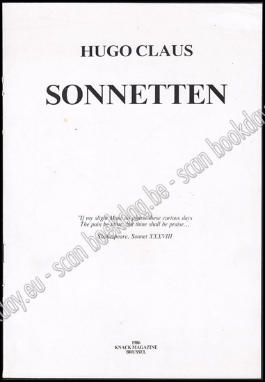 Image de Sonnetten. Poëzie, naar Shakespeare