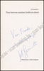 Picture of Tien brieven rondom liefde en dood. Gesigneerd