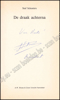 Image de De draak achterna. 1ste druk gesigneerd debuut