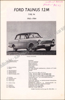 Afbeeldingen van Vraagbaak voor uw Ford Taunus 12m. Een complete handleiding voor de Taunus 12 M P4 vanaf 1963
