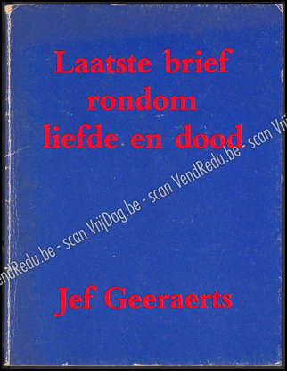Picture of Laatste brief rondom liefde en dood. Gericht aan Eleonore Vigenon