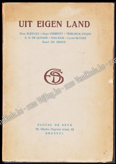 Picture of Uit eigen land. Schetsen, verhalen, novellen van Vlaamsche schrijvers. Signed