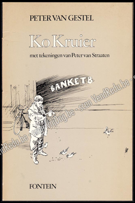 Picture of Ko Kruier met tekeningen van Peter van Straaten