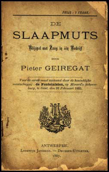 Picture of De Slaapmuts. Blijspel met Zang in één Bedrijf