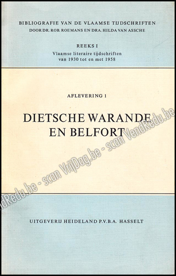 Picture of Bibliografie van de Vlaamse Tijdschriften. Reeks I: Vlaamse Literaire Tijdschriften van 1930 t.e.m. 1965. 14 delen compleet