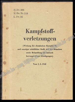 Picture of Kampfstoffverletzungen. Wirkung der chemischen Kampfstoffe und sonstiger schädlicher Stoffe auf den Menschen, sowie Behandlung der dadurch hervorgerufenen Schädigungen