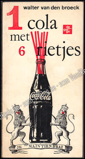 Picture of 1 cola met 6 rietjes, anti-Hollandermoppen. 1ste druk