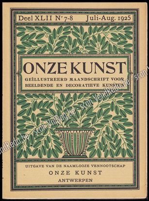 Picture of Onze Kunst. Jg. 22, nr. 7-8. Juli-Augustus 1925