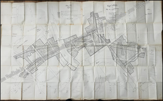 Picture of Projet Zollikofer. Plan des expropriations. Plan N° 3 Légende. (Zollikofer-De Vigneplan Gent). 1882–1883.