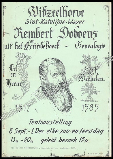 Afbeeldingen van Rembert Dodoens uit het CruijdeBoeck - Genealogie en Historiek. Speciale editie september 1985.